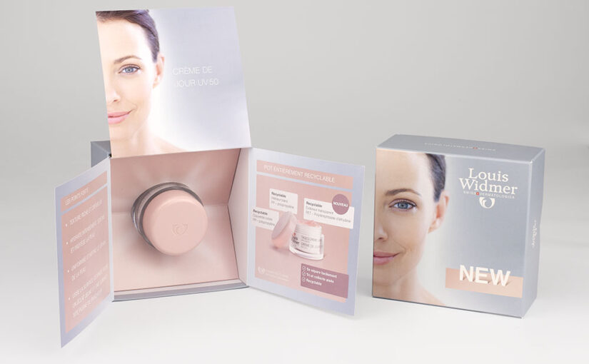 Louis Widmer Pressebox nutriderm Tagescrème Éclat Rosé UV 50