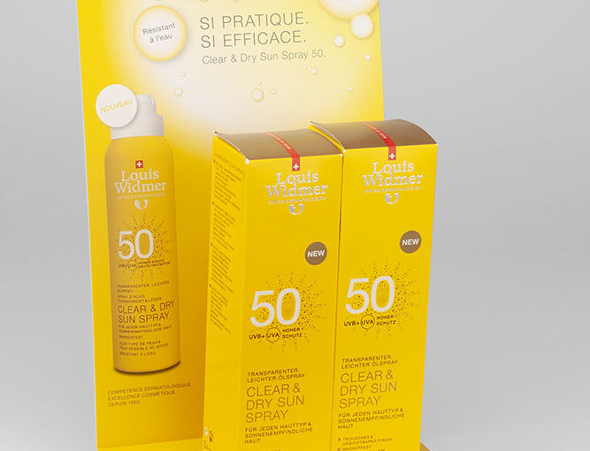 Kassensteller Clear & Dry Sun Spray Louis Widmer