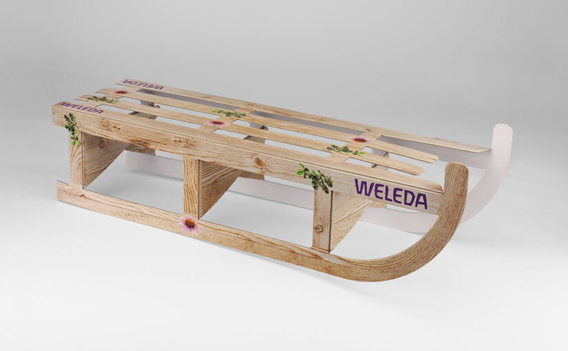 Dekoschlitten Weleda